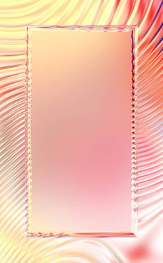 Soyut çerçeveli arkaplan. Renkli, canlı, dalgalı bir duvar kağıdı. Merkezi çerçeveli yaratıcı grafik 2d çizim. Dinamik şekilli modaya uygun sıvı örtüsü.