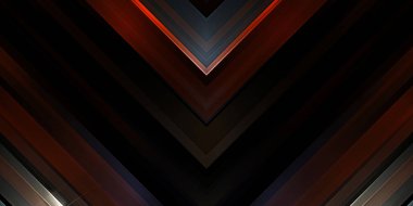 Soyut parlayan geometrik ışıklar arka planda. Fraktal simetrik grafik çizimi. Parıldayan ve parıldayan çubukları kesiştir.