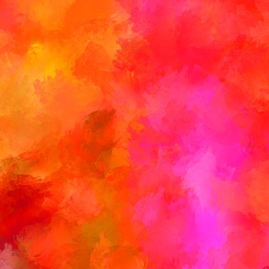 Canlı fırça darbeleriyle boyanmış. Renkli desenli resim. Fırçalanmış duvar kağıdını boya.