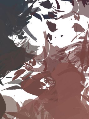 Renkli fırça darbelerinin 2B çizimi. Dekoratif doku resmi. Canlı boya desenli arka plan. Kaotik fırça darbeleri resim.