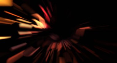 Işık parçacık izleri. Parlayan parçacıkları ve çizgileri olan ışık patlaması yıldızı. Güzel hareketli soyut ışın arkaplanı.