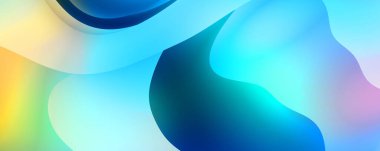 Soyut arkaplan. Renkli dalgalı tasarım duvar kağıdı. yaratıcı grafik 2D çizim. Dinamik şekilli modaya uygun sıvı örtüsü.