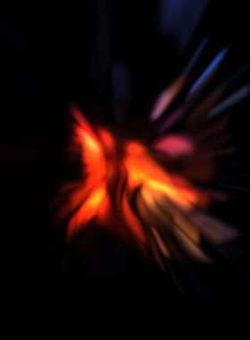 Işık parçacık izleri. Parlayan parçacıkları ve çizgileri olan ışık patlaması yıldızı. Güzel hareketli soyut ışın arkaplanı.