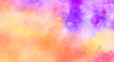 Yaratıcı soyut resim. Artistik fırça darbeleriyle donatılmış. Renkli ve canlı bir illüstrasyon. boyalı sanat.