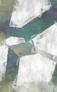 Soyut arkaplanda pürüzlü fırça darbeleri. Fırça boyası. Renkli boya darbeleri. Eşsiz duvar sanatı. Tuvaldeki modern sanat. Renkli çağdaş sanat eserleri. 