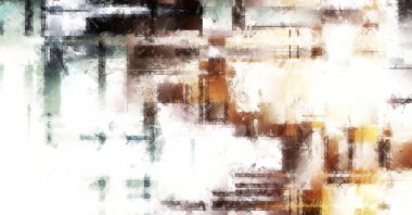 Modern sanat. Renkli çağdaş sanat eserleri. Renkli boya darbeleri. Soyut arkaplanda fırça darbeleri. Fırça boyası. Eşsiz duvar sanatı.