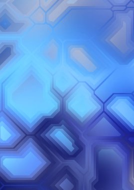 Renkli ve canlı geometrik şekiller katmanları var. Bir teknoloji planının dijital illüstrasyonu. Gelecekçi tasarım şablonu.