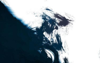 Duvar sanatı Eşsiz ve yaratıcı illüstrasyon. Fırça darbesi ile boyanmış. Renkli fırça darbelerinin soyut arkaplanı. Fırçalanmış canlı duvar kâğıdı. Boyalı sanatsal yaratım.