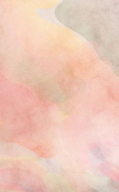 Alkol mürekkebini andıran rahatlatıcı fırça darbelerinin modern resmi. Poster, duvar sanatı, afiş, kart, kitap kapağı veya ambalaj için pastel renkli suluboya resim.