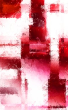 Modern sanat. Renkli çağdaş sanat eserleri. Renkli boya darbeleri. Soyut arkaplanda fırça darbeleri. Fırça boyası. Eşsiz duvar sanatı.