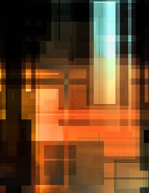 Fütürist soyut geometrik duvar kağıdı. Geometrik renkli şekiller. Dikdörtgen şekilli arka plan. Bir teknolojinin dijital illüstrasyonuName.