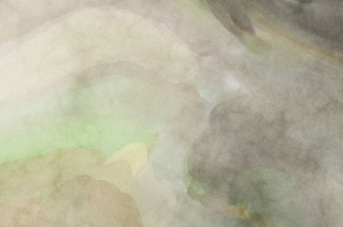 Alkol mürekkebini andıran rahatlatıcı fırça darbelerinin modern resmi. Poster, duvar sanatı, afiş, kart, kitap kapağı veya ambalaj için pastel renkli suluboya resim.