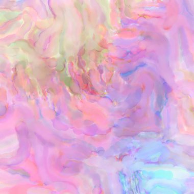 Pastel renklerde suluboya resim. Poster, duvar sanatı, afiş, kart, kitap kapağı ya da ambalaj için rahatlatıcı kompozisyonun yumuşak renkli çizimi. Modern fırça darbeleri resim.