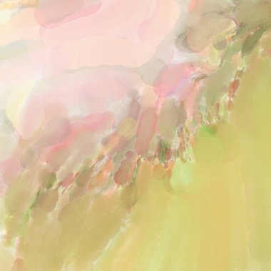 2D çizim. Sanatsal arkaplan resmi. Tablo üzerinde soyut resim. Çağdaş sanat. El yapımı resim. Renkli doku. Modern sanat eserleri. Yüzeyde suluboya fırça darbeleriyle boyama.