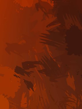 Fırça darbesi ile boyanmış. Sanatsal canlılık ve renkli duvar kâğıdı. Kaotik resim. Taranmış Boyalı Soyut Arkaplan. 