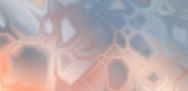 Renkli ve canlı geometrik şekiller katmanları var. Bir teknoloji planının dijital illüstrasyonu. Gelecekçi tasarım şablonu.