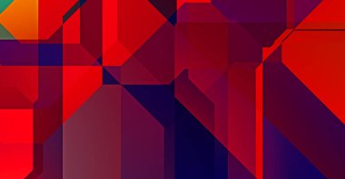 Üçgen arka planda üst üste dizayn ediliyor. Soyut geometrik duvar kağıdı. Geometrik renkli üçgen şekiller.