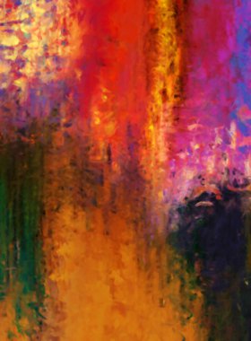 Modern sanat. Renkli çağdaş sanat eserleri. Renkli boya darbeleri. Soyut arkaplanda fırça darbeleri. Fırça boyası. Eşsiz duvar sanatı.