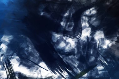 Sanatsal soyut arkaplan. Doku boyalı duvar kağıdı. Boya darbeleriyle yaratıcı bir illüstrasyon. Fırça desenli resim.