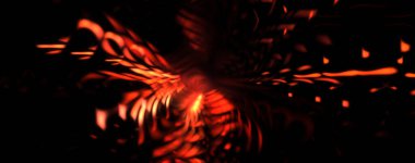 Işık parçacık izleri. Parlayan parçacıkları ve çizgileri olan ışık patlaması yıldızı. Güzel hareketli soyut ışın arkaplanı.