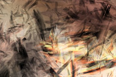 Modern sanat. Taranmış Boyalı Soyut Arkaplan. Fırça darbesi ile boyanmış. Boya darbeleri. 2B Görüntü