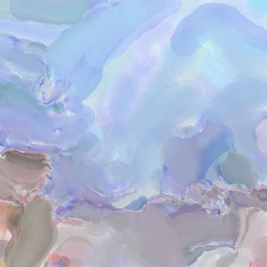 Çağdaş sanat. El işçiliğinin renkli dokusu. Modern resim. Yüzeyde suluboya vuruşlar. Sanatsal arkaplan resmi. Tablo üzerinde soyut resim. Fırça darbeleri. 