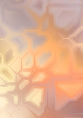 Renkli ve canlı geometrik şekiller katmanları var. Bir teknoloji planının dijital illüstrasyonu. Gelecekçi tasarım şablonu.