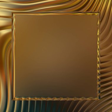 Soyut çerçeveli arkaplan. Renkli, canlı, dalgalı bir duvar kağıdı. Merkezi çerçeveli yaratıcı grafik 2d çizim. Dinamik şekilli modaya uygun sıvı örtüsü.