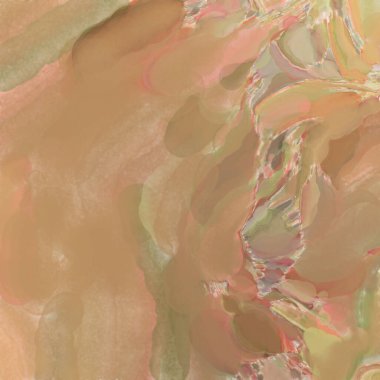 El yapımı sürreal soyut desenli suluboya. Modern sanatsal resim. 2D çizim. Arkaplan boyası karışımı. Yaratıcı duvar sanatı. Çağdaş sanat.