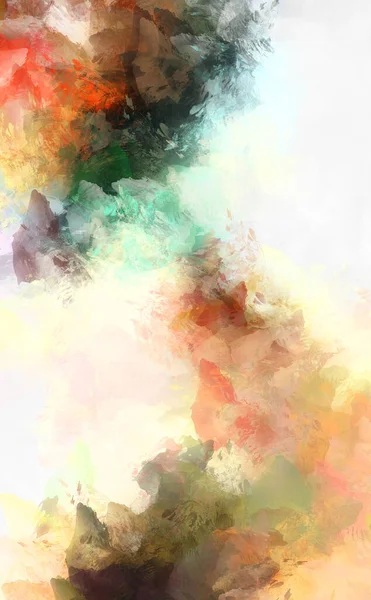 Renkli fırça darbelerinin soyut arkaplanı. fırçalanmış canlı duvar kağıdı. resmedilmiş sanat eseri. Eşsiz ve yaratıcı illüstrasyon.