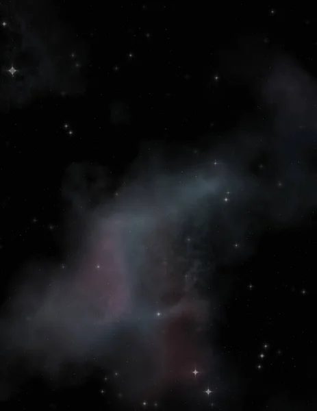 Hvězdné Pole Galaxiálním Prostoru Barevnou Mlhovinou Sci Pozadí Hlubokého Vesmíru — Stock fotografie