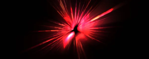 Вспышка Футуристических Линз Световая Взрывная Звезда Светящимися Частицами Линиями Красивые — стоковое фото