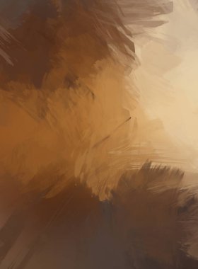 Renkli fırça darbelerinin 2D çizimi. Dekoratif desenli resim. canlı boya desenli arkaplan.