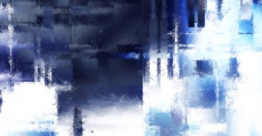 Modern sanat. Renkli çağdaş sanat eserleri. Renkli boya darbeleri. Soyut arkaplanda fırça darbeleri. Fırça boyası. Eşsiz duvar sanatı.