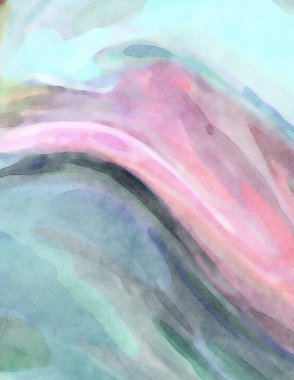 El yapımı sürreal soyut desenli suluboya. Modern sanatsal resim. 2D çizim. Arkaplan boyası karışımı. Yaratıcı duvar sanatı. Çağdaş sanat