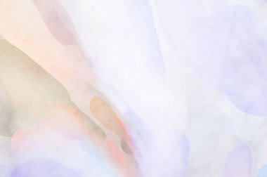 Pastel renklerde suluboya resim. Poster, duvar sanatı, afiş, kart, kitap kapağı ya da ambalaj için rahatlatıcı kompozisyonun yumuşak renkli çizimi. Modern fırça darbeleri resim.