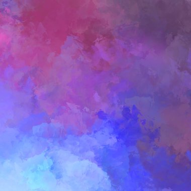 Canlı fırça darbeleriyle boyanmış. Renkli desenli resim. Fırçalanmış duvar kağıdını boya.