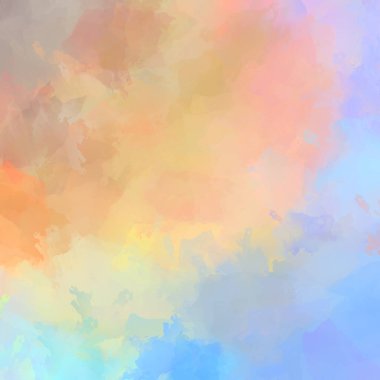 Duvar sanatı Eşsiz ve yaratıcı illüstrasyon. Fırça darbesi ile boyanmış. Renkli fırça darbelerinin soyut arkaplanı. Fırçalanmış canlı duvar kâğıdı. Boyalı sanatsal yaratım.