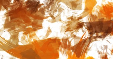 Sanatsal soyut arkaplan. Doku boyalı duvar kağıdı. Boya darbeleriyle yaratıcı bir illüstrasyon. Fırça desenli resim.