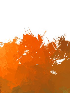 Taranmış Boyalı Soyut Arkaplan. Vahşi kaotik fırça darbeleri. Boya darbeleri. 2D İllüstrasyon. Fırça darbeli resim. 