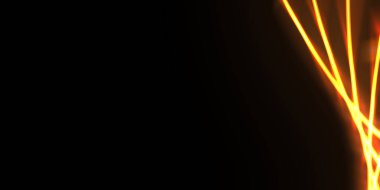 Işık dalgalarının neon renkli soyut tasarımı. Dijital arka plan ve neon ışığı parlama efekti. Parlak ışınlar duvar kağıdı.