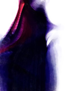 Modern sanat. Renkli çağdaş sanat eserleri. Renkli boya darbeleri. Soyut arkaplanda fırça darbeleri. fırça boyası.