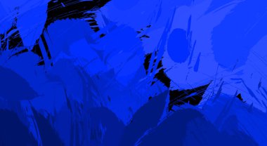 Sanatsal soyut arkaplan. Doku boyalı duvar kağıdı. Boya darbeleriyle yaratıcı bir illüstrasyon. Fırça desenli resim.