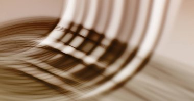 Soyut, enerjik bir arkaplan. Renkli, dalgalı duvar kâğıdı. Grafik çizimi. Üst üste gelen yumuşak dalgalı çizgiler.