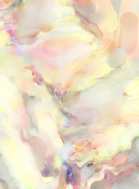 Modern fırça darbeleri. Pastel renklerde suluboya resim. Poster, duvar sanatı, afiş, kart, kitap kapağı veya ambalaj için sakinleştirici kompozisyonun yumuşak renkli çizimi. 