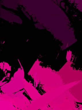 Vahşi fırça darbeleriyle yaratıcı soyut resim. Artistik fırça darbeleriyle donatılmış. Renkli ve canlı bir tasvir. Boyalı sanat.