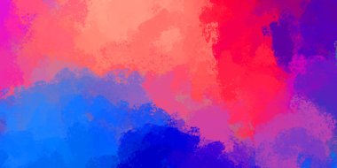 Fırça darbesi ile boyanmış. Sanatsal canlılık ve renkli duvar kâğıdı. Kaotik resim. Taranmış Boyalı Soyut Arkaplan. 