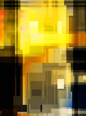 Fütürist soyut geometrik duvar kağıdı. Geometrik renkli şekiller. Dikdörtgen şekilli arka plan. Bir teknolojinin dijital illüstrasyonuName.