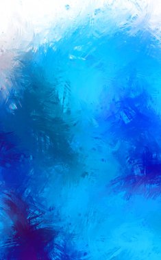 Yaratıcı soyut resim. Artistik fırça darbeleriyle donatılmış. Renkli ve canlı bir illüstrasyon. boyalı sanat