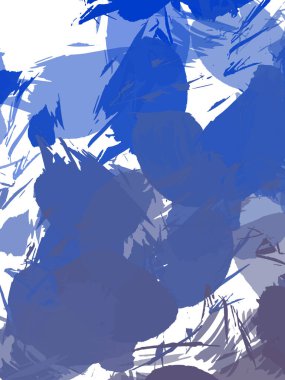 Renkli fırça darbelerinin 2B çizimi. Dekoratif doku resmi. Canlı boya desenli arka plan. Kaotik fırça darbeleri resim.